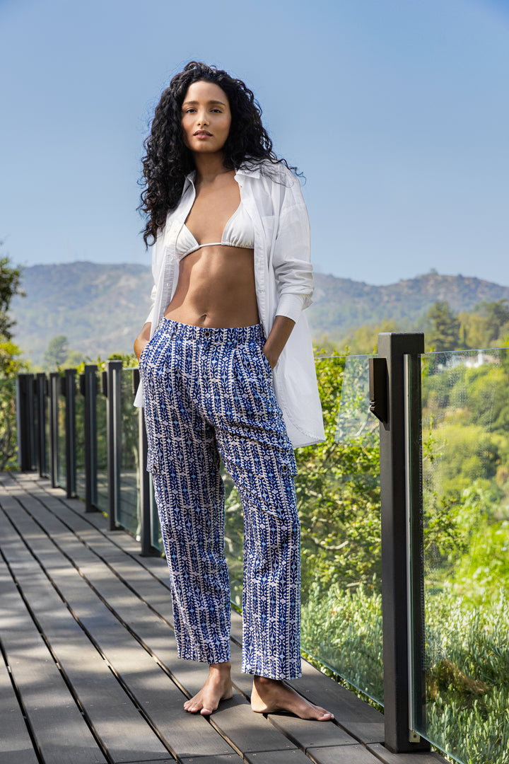 Celia Striped Geo Pants