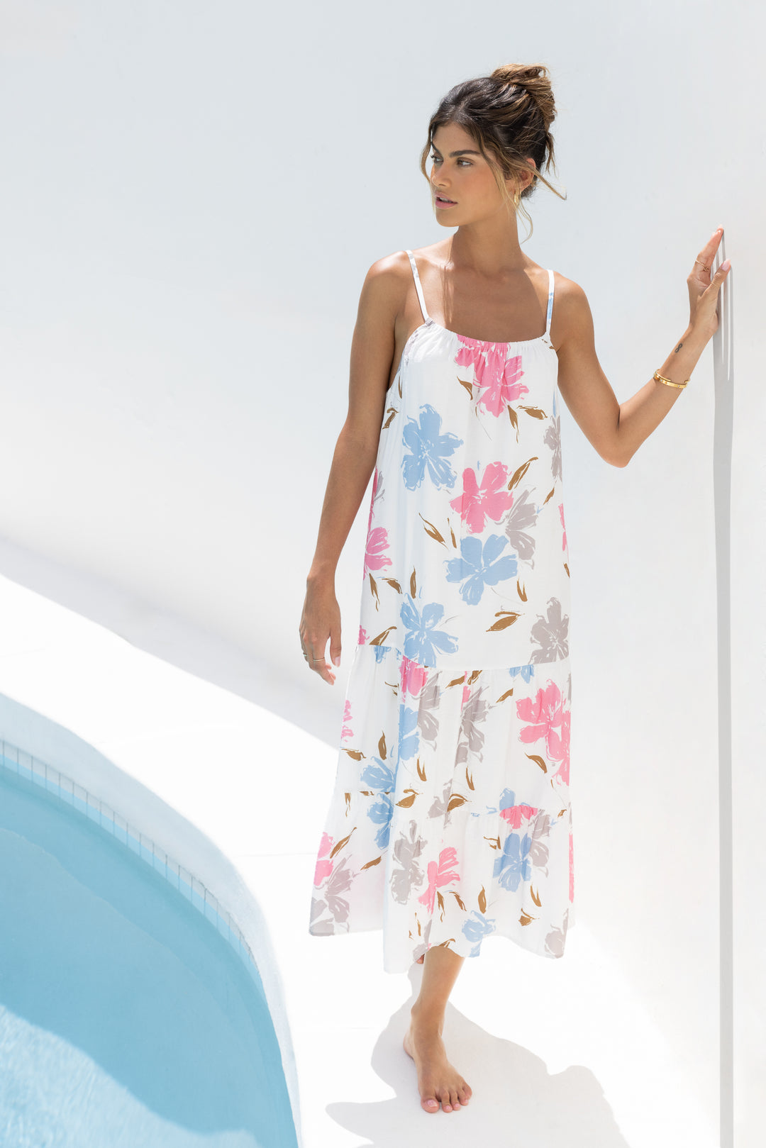 Amelie Floral Splash Dress - Dresses - Velvet Heart Clothing