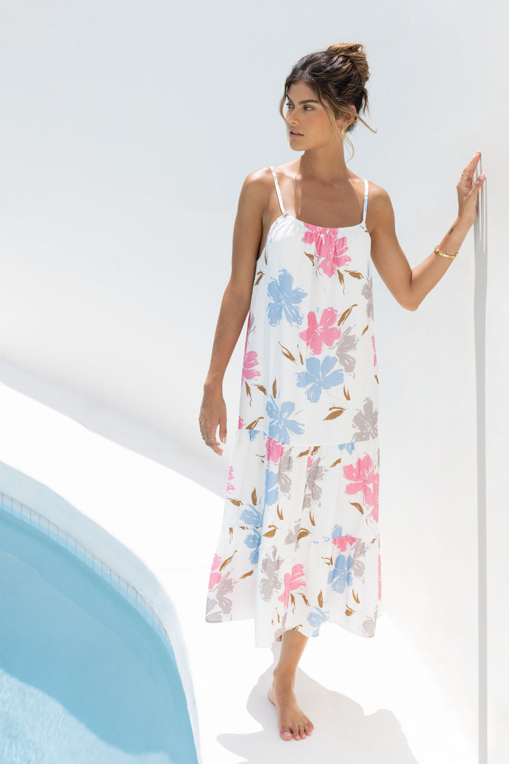 Amelie Floral Splash Dress - Dresses - Velvet Heart Clothing