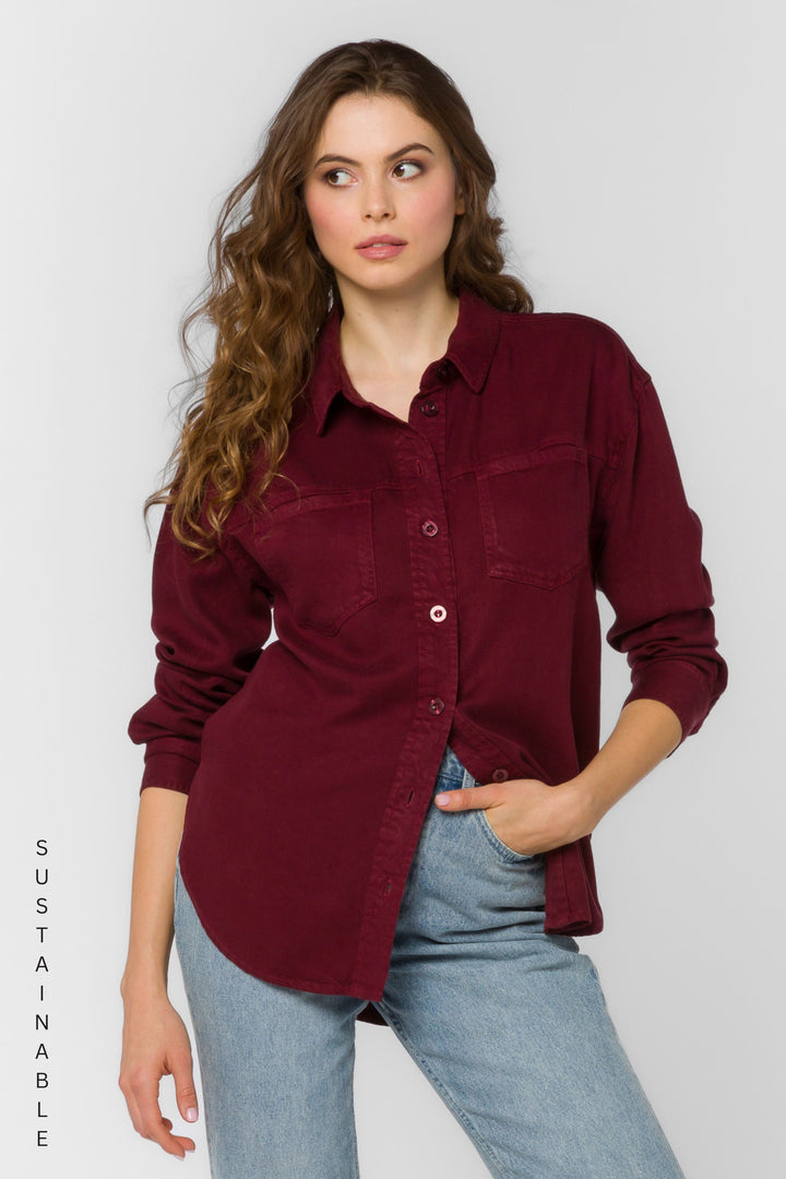 Braxton Bordeaux Shirt