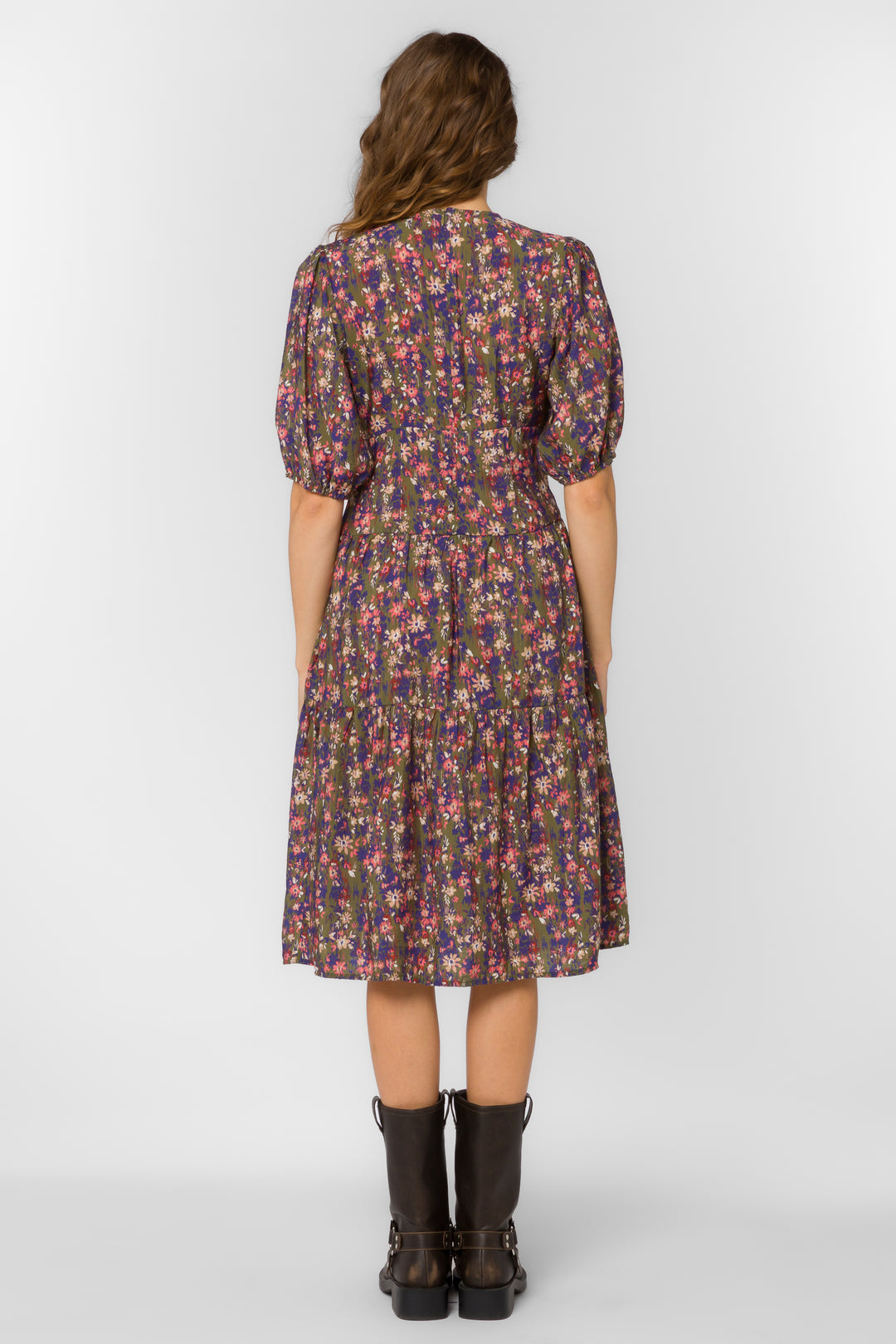 Adelina Ditsy Greenery Dress