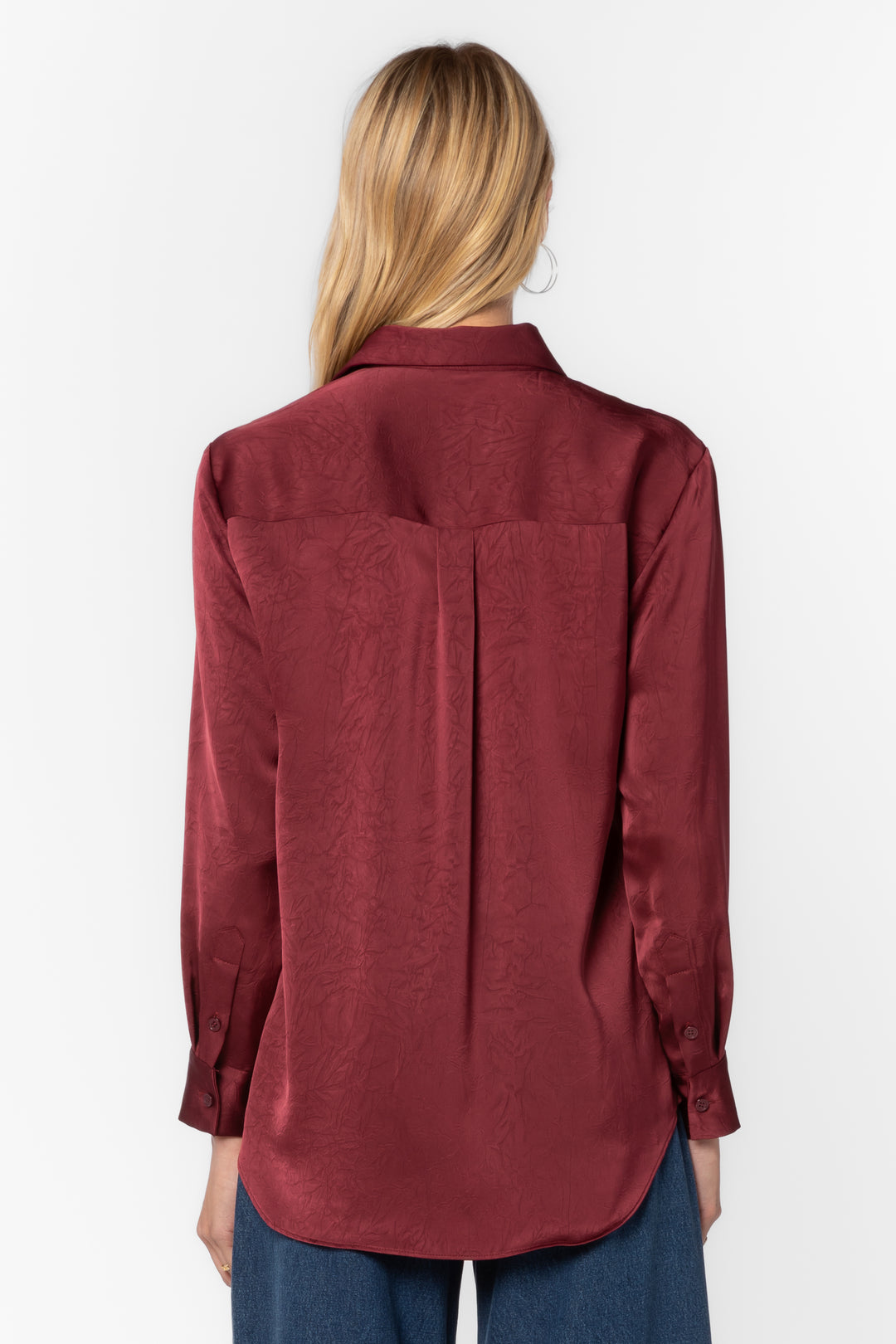 Adelynn Pinot Noir Shirt - Tops - Velvet Heart Clothing