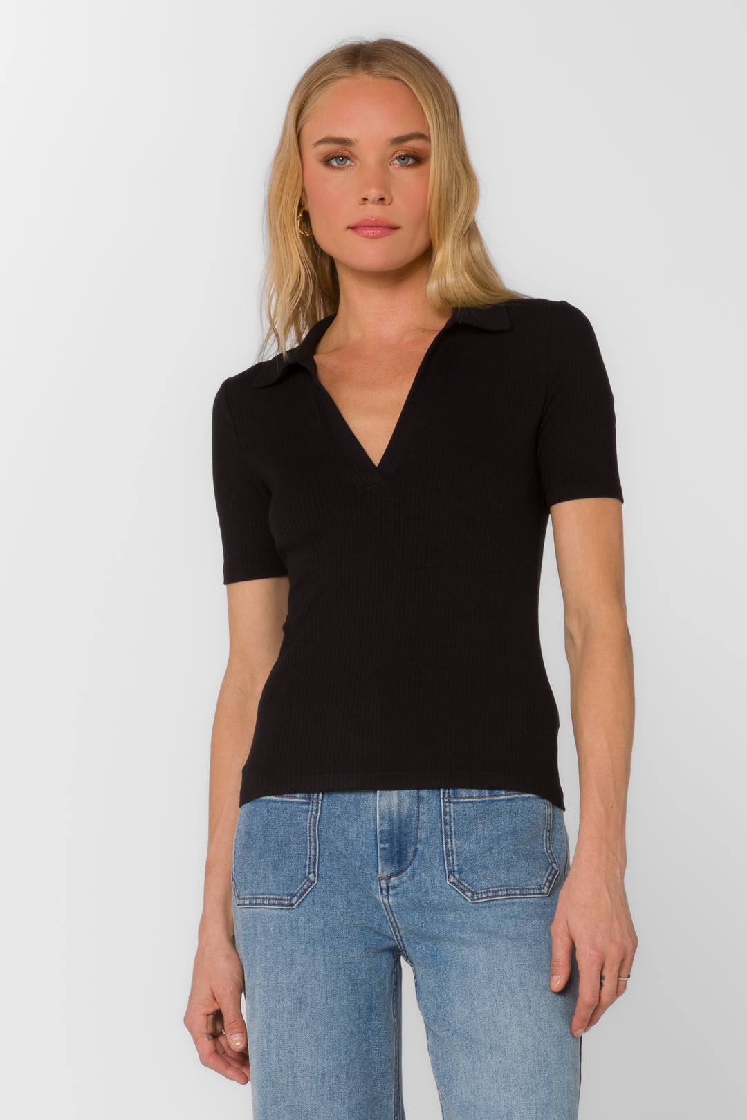 Adrianna Black Tee