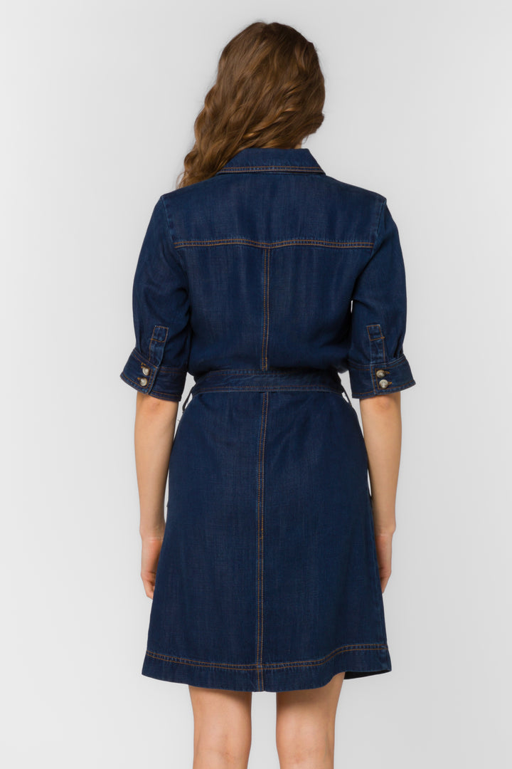 Alabama Raw Blue Dress
