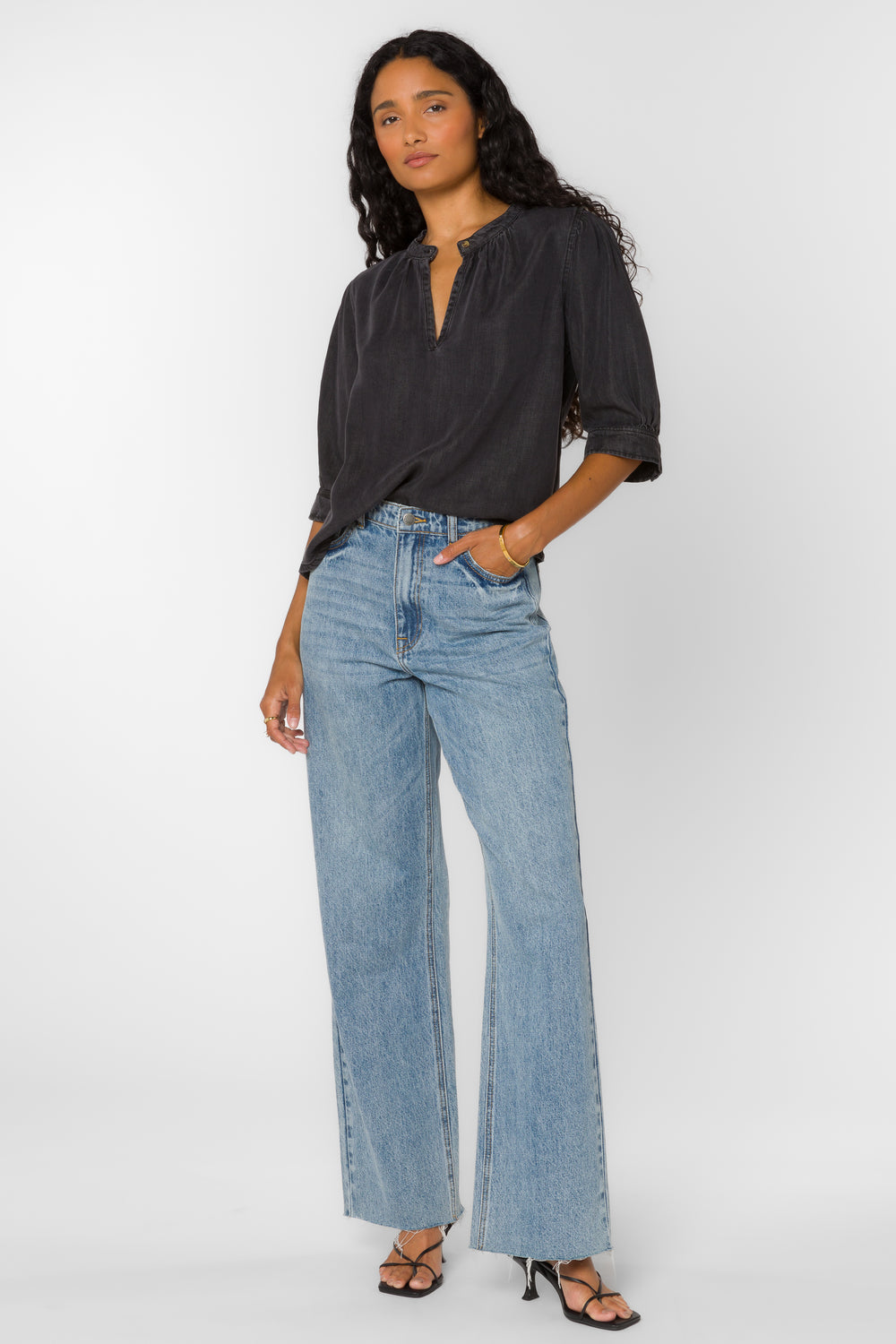 Almafi Lunar Eclipse Top - Tops - Velvet Heart Clothing