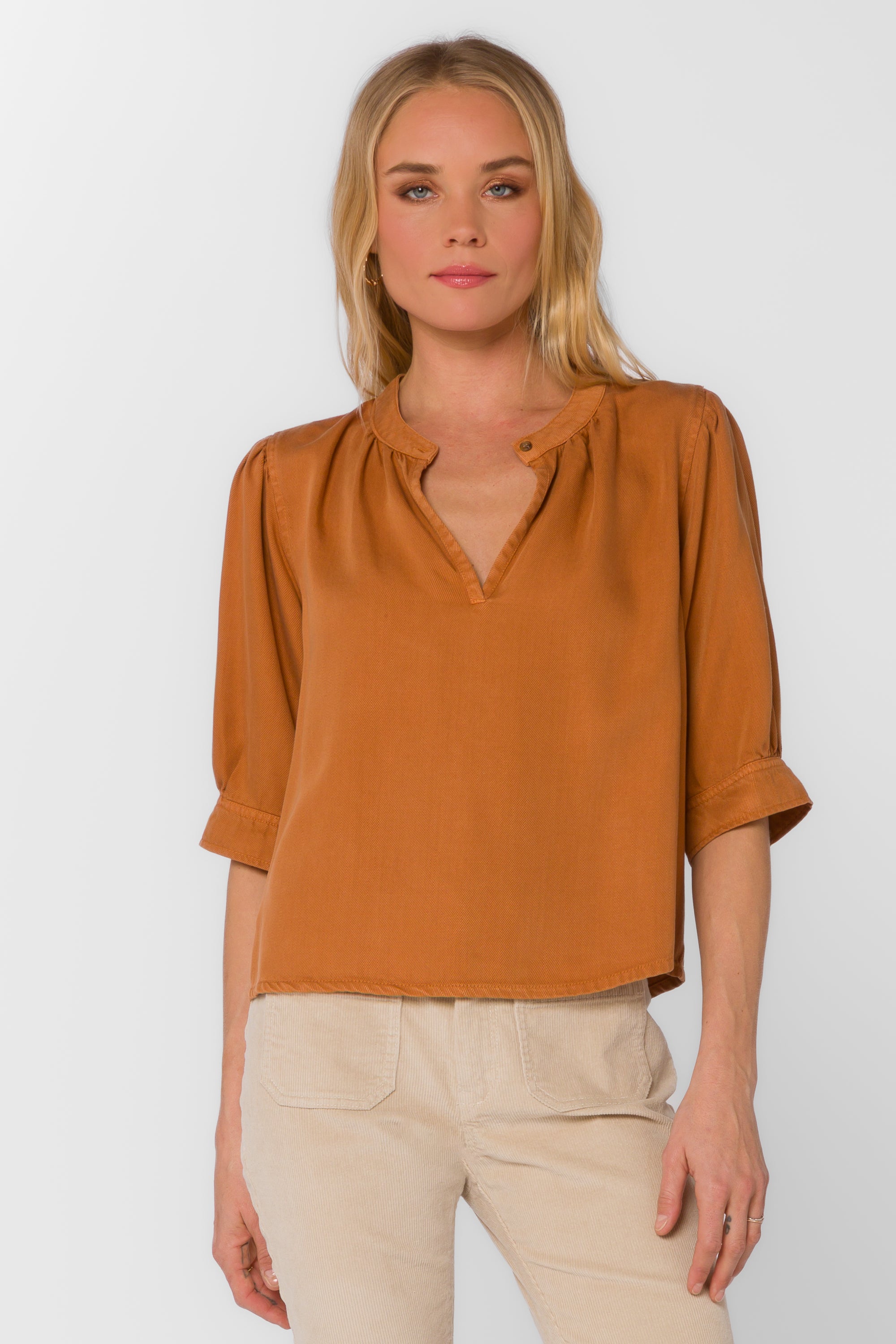 Almafi Belgian Cocoa Top - Tops - Velvet Heart Clothing