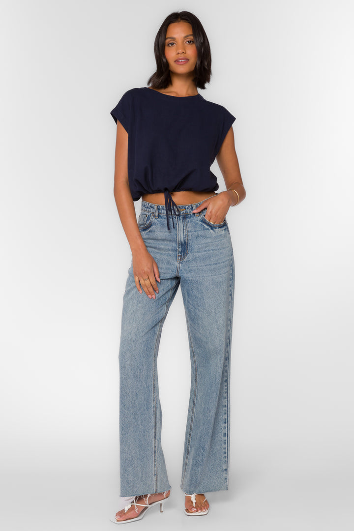 Aluna Navy Top