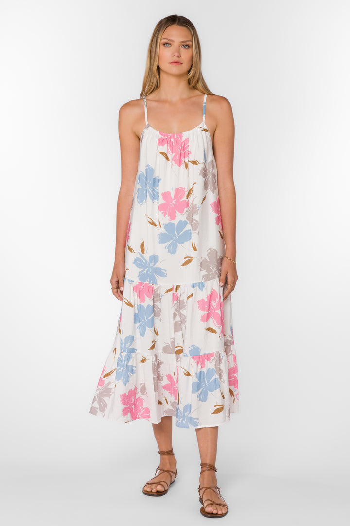 Amelie Floral Splash Dress - Dresses - Velvet Heart Clothing
