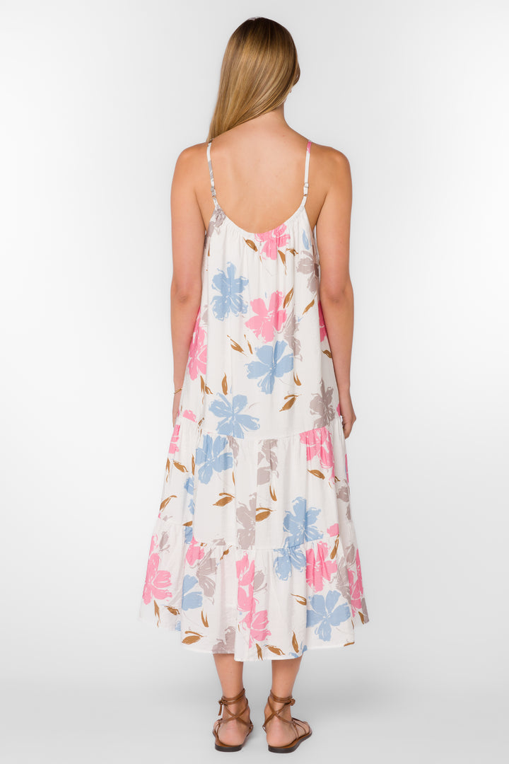 Amelie Floral Splash Dress - Dresses - Velvet Heart Clothing