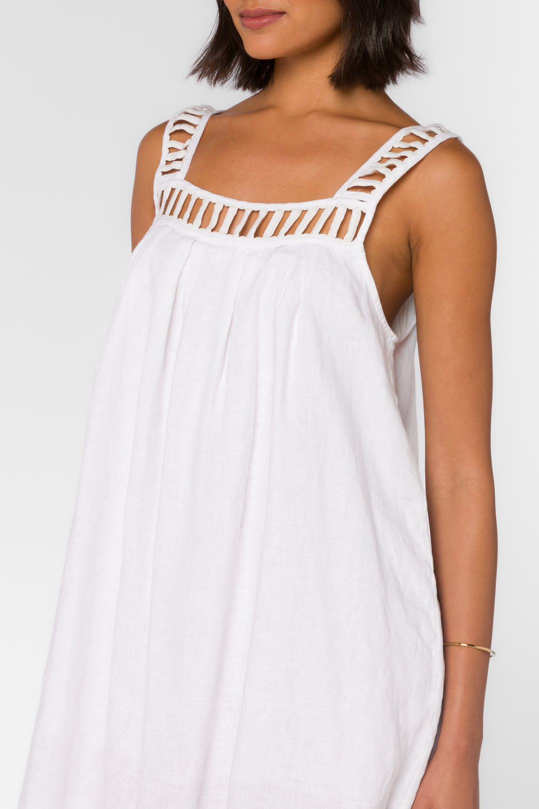 Analia Optic White Dress