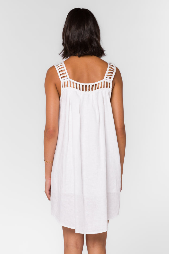 Analia Optic White Dress