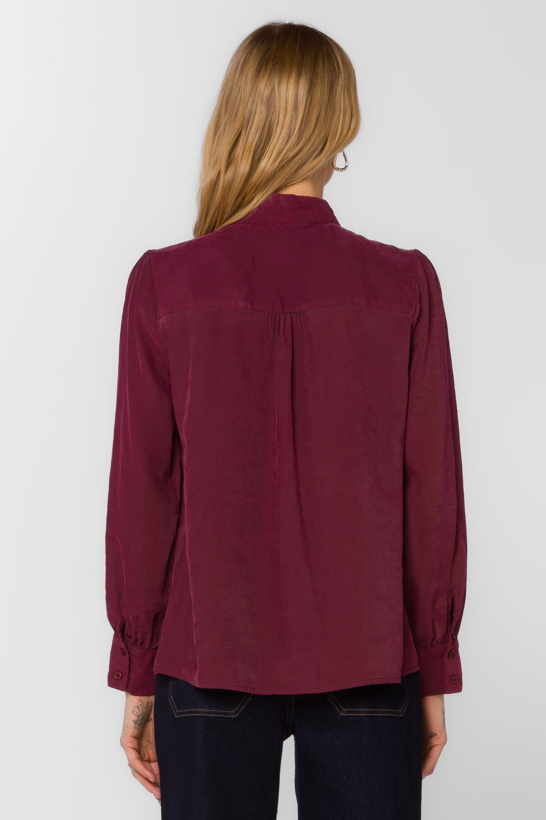 Anastasia Cabernet Blouse