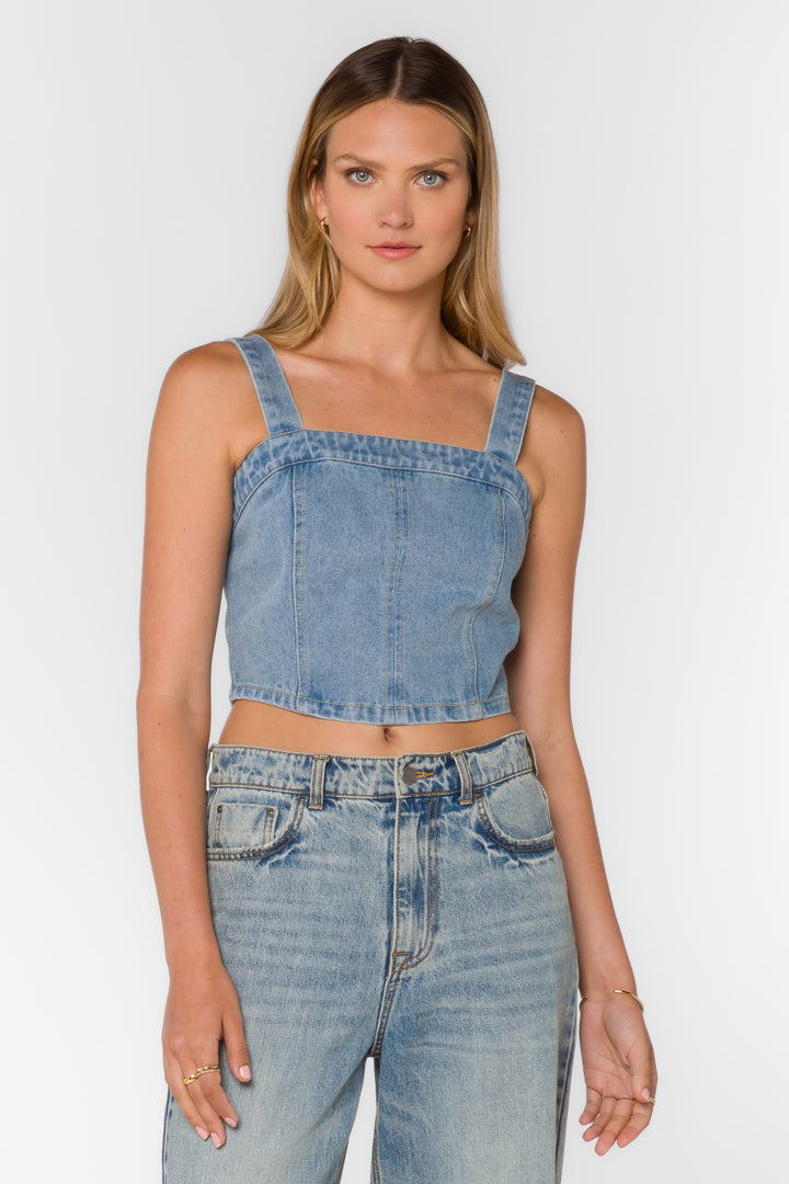 Aries Uptown Blue Top - Tops - Velvet Heart Clothing