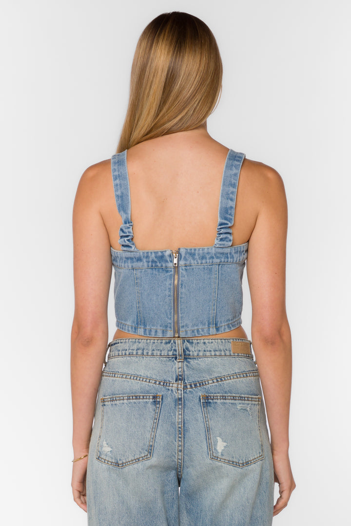 Aries Uptown Blue Top - Tops - Velvet Heart Clothing