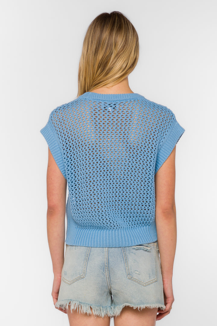 Arlo Dusk Blue Vest - Sweaters - Velvet Heart Clothing