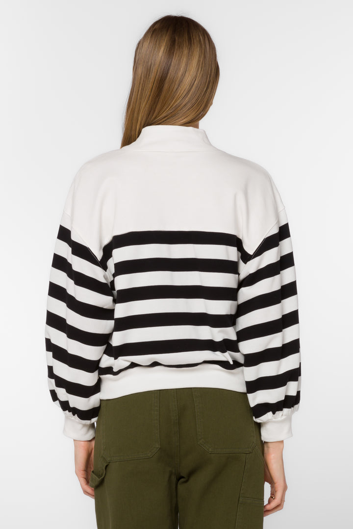 Arwen Black Stripe Sweatshirt - Sweaters - Velvet Heart Clothing