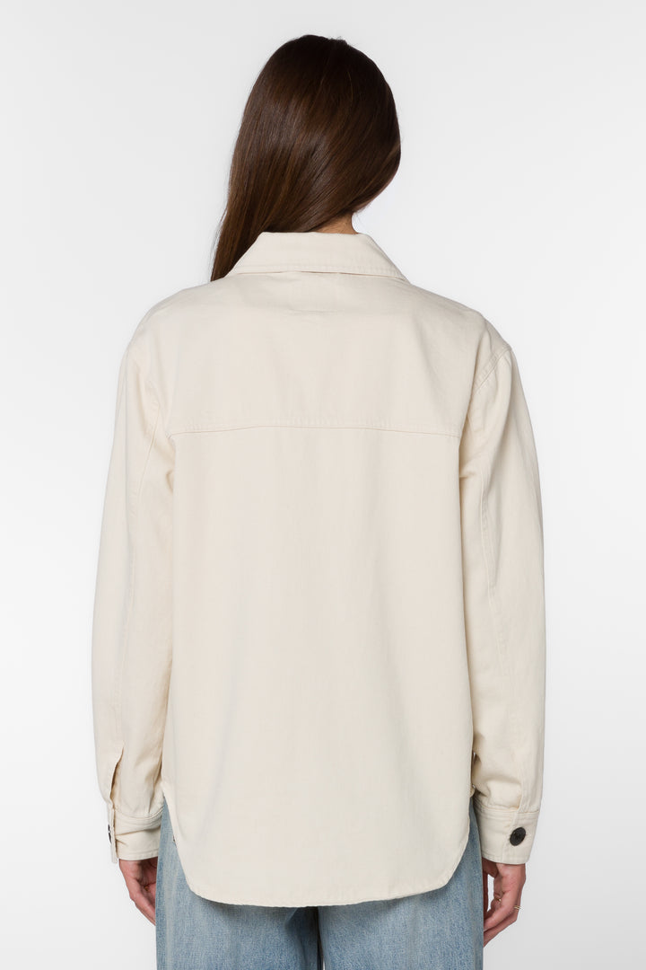 Austin Ecru Shacket - Jackets & Outerwear - Velvet Heart Clothing