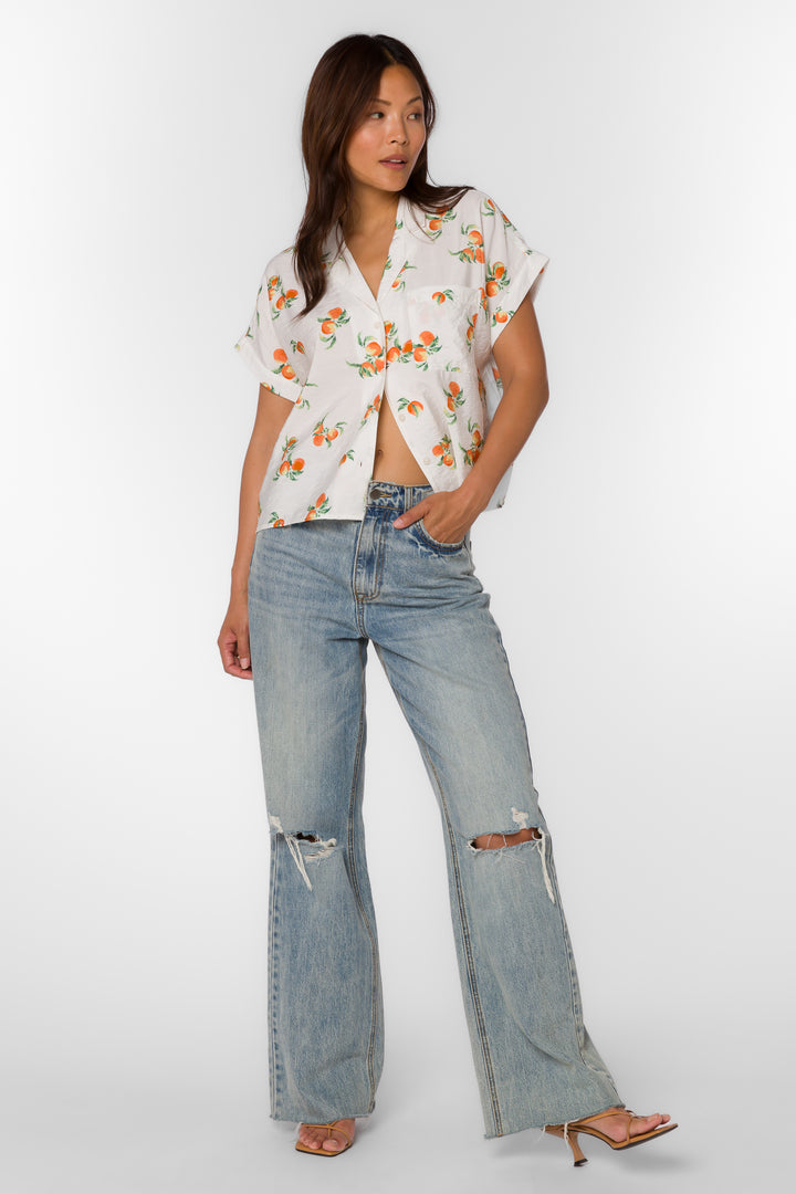 Bane Peach Fields Shirt - Tops - Velvet Heart Clothing