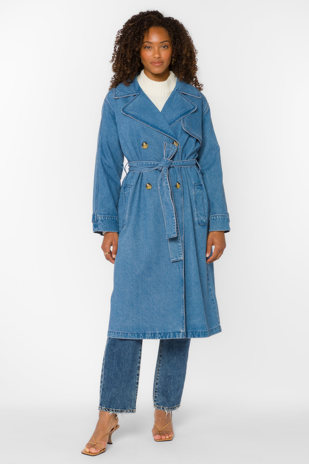 Banks Sienna Blue Trench Coat