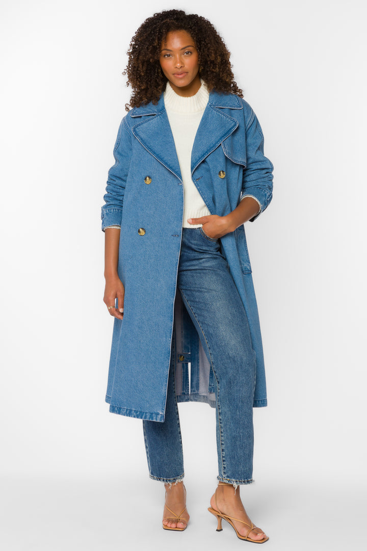 Banks Sienna Blue Trench Coat