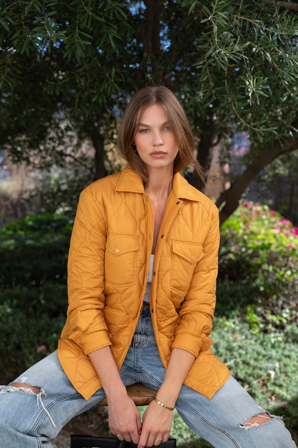 Bella Butterscotch Puffer Jacket - Jackets & Outerwear - Velvet Heart Clothing
