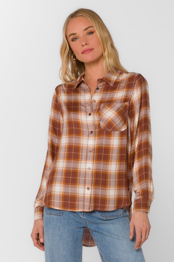 Bennett Ground Cloves Plaid Shirt