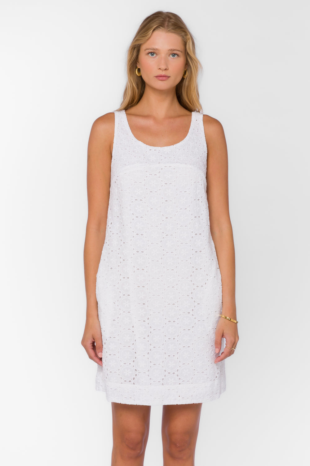 Blakely Optic White Dress - Dresses - Velvet Heart Clothing