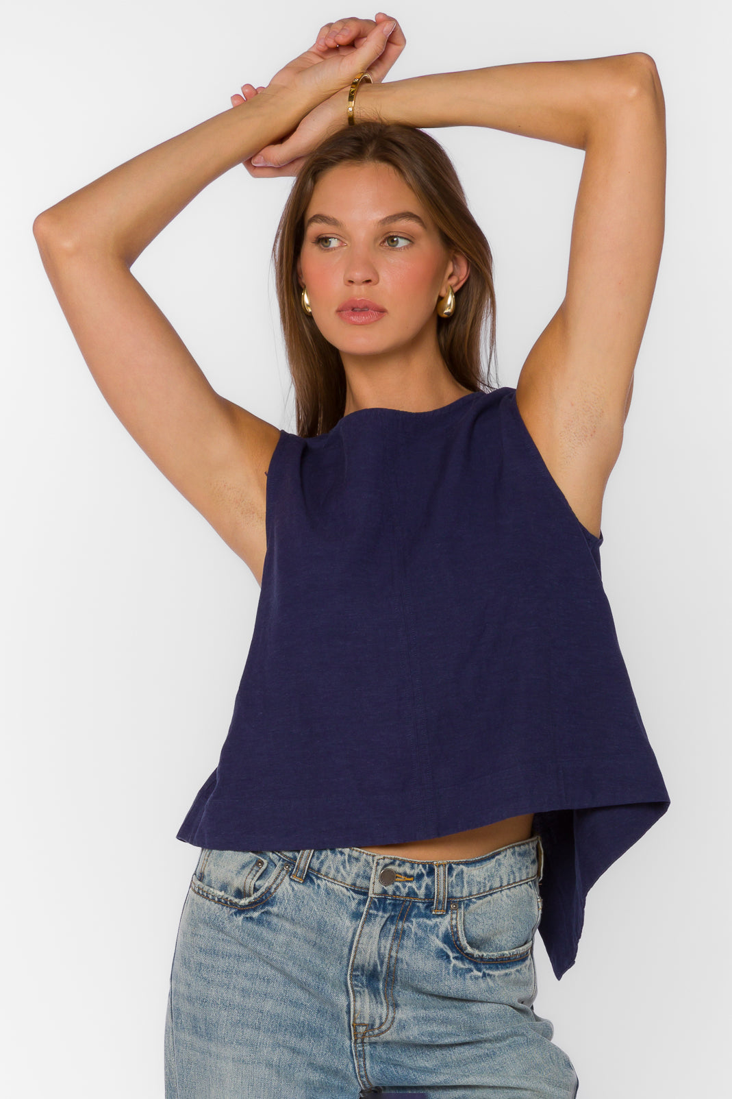 Bora Blue Tank - Tops - Velvet Heart Clothing