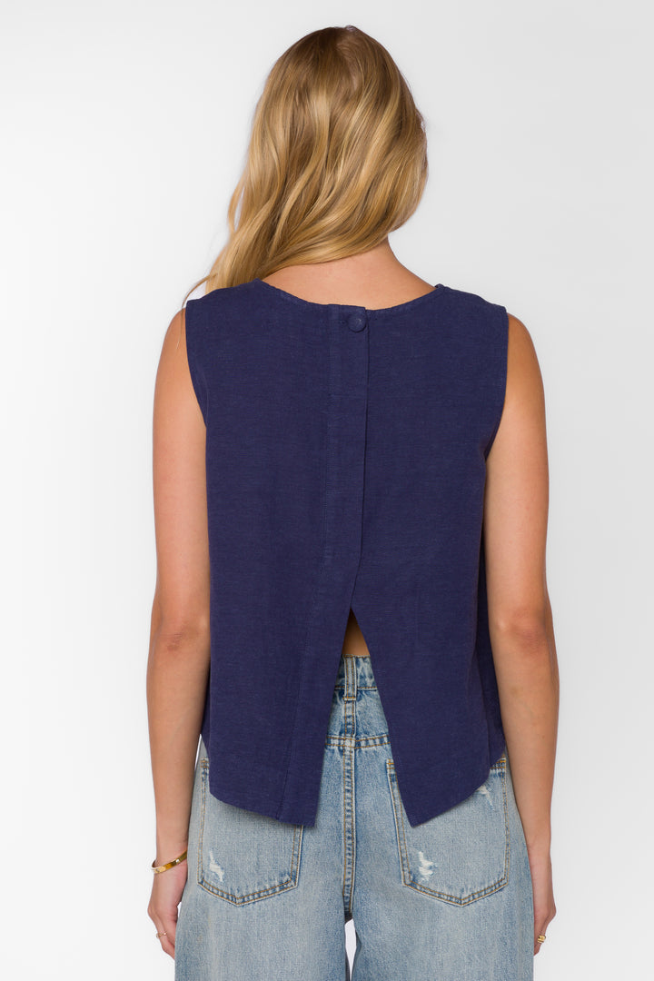 Bora Blue Tank - Tops - Velvet Heart Clothing