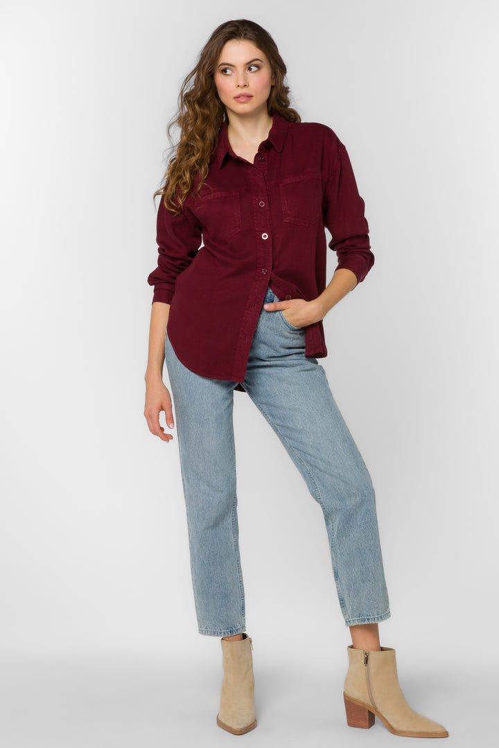 Braxton Bordeaux Shirt