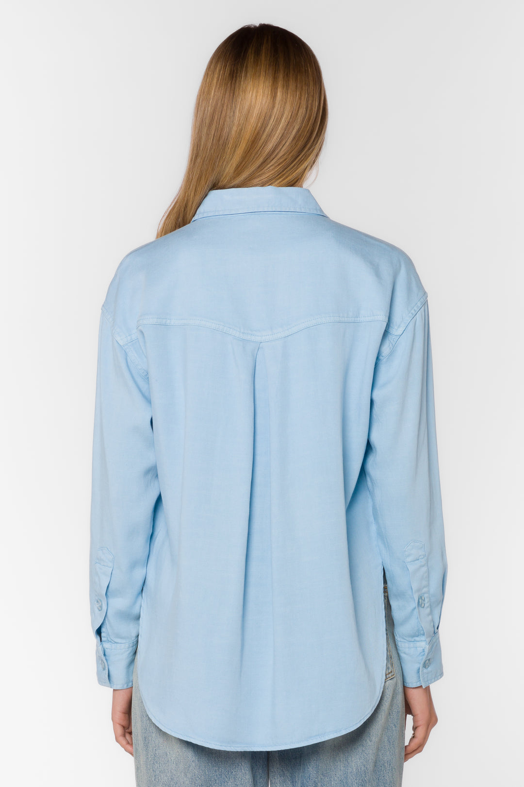 Braxton Cool Blue Shirt - Tops - Velvet Heart Clothing