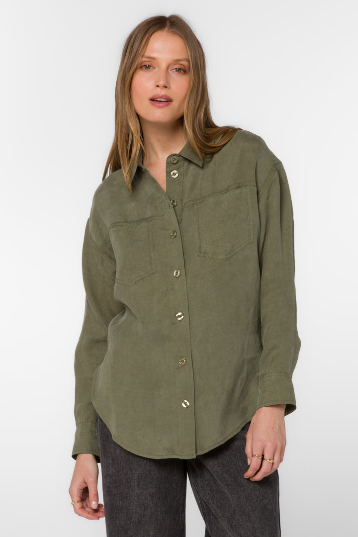 Braxton Olive Shirt - Tops - Velvet Heart Clothing