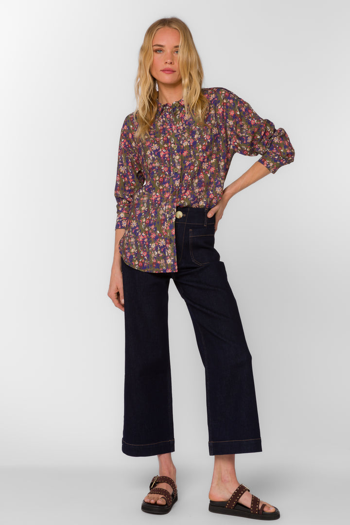 Braxton Ditsy Greenery Shirt