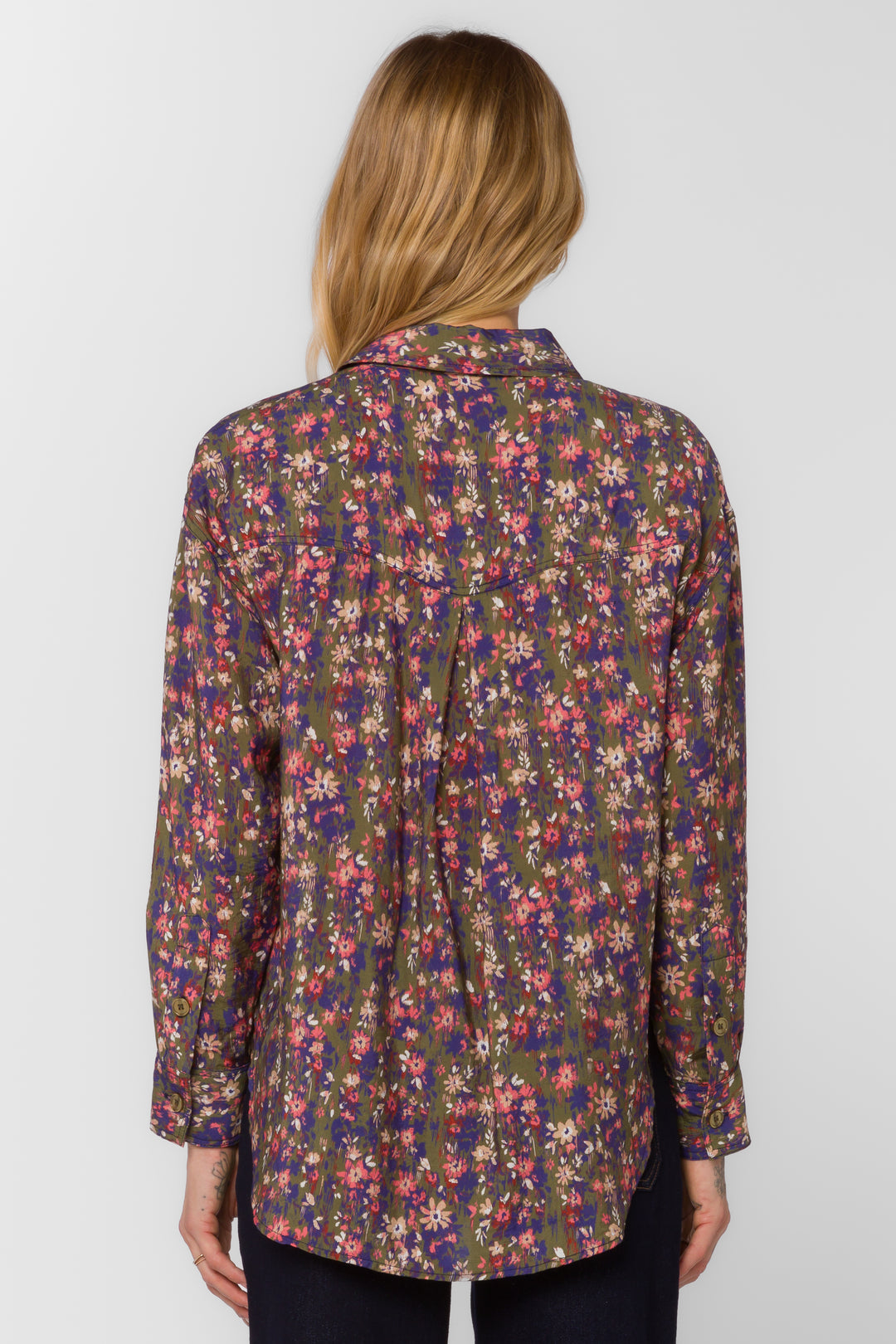 Braxton Ditsy Greenery Shirt