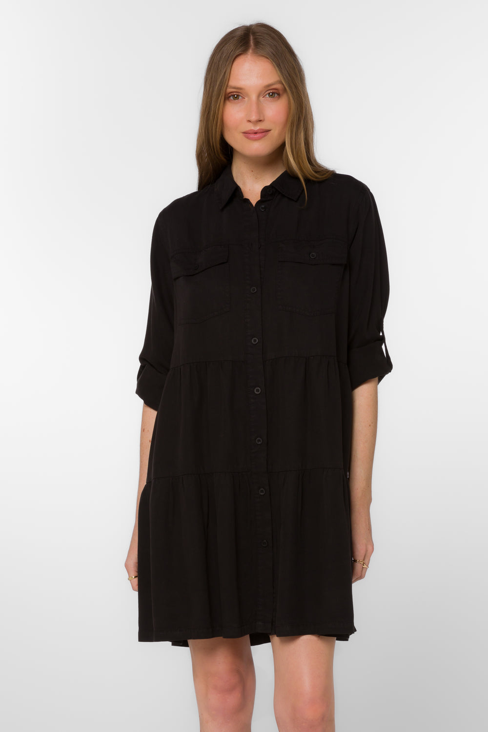Bree Black Tencel™ Dress - Dresses - Velvet Heart Clothing