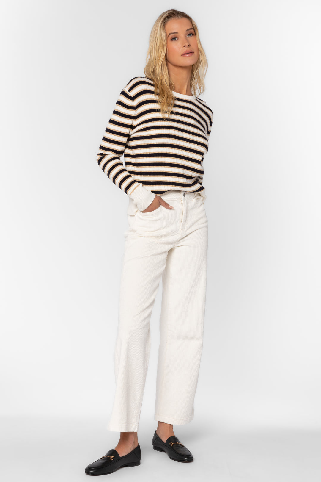 Bronx Ivory Pant - Pants - Velvet Heart Clothing