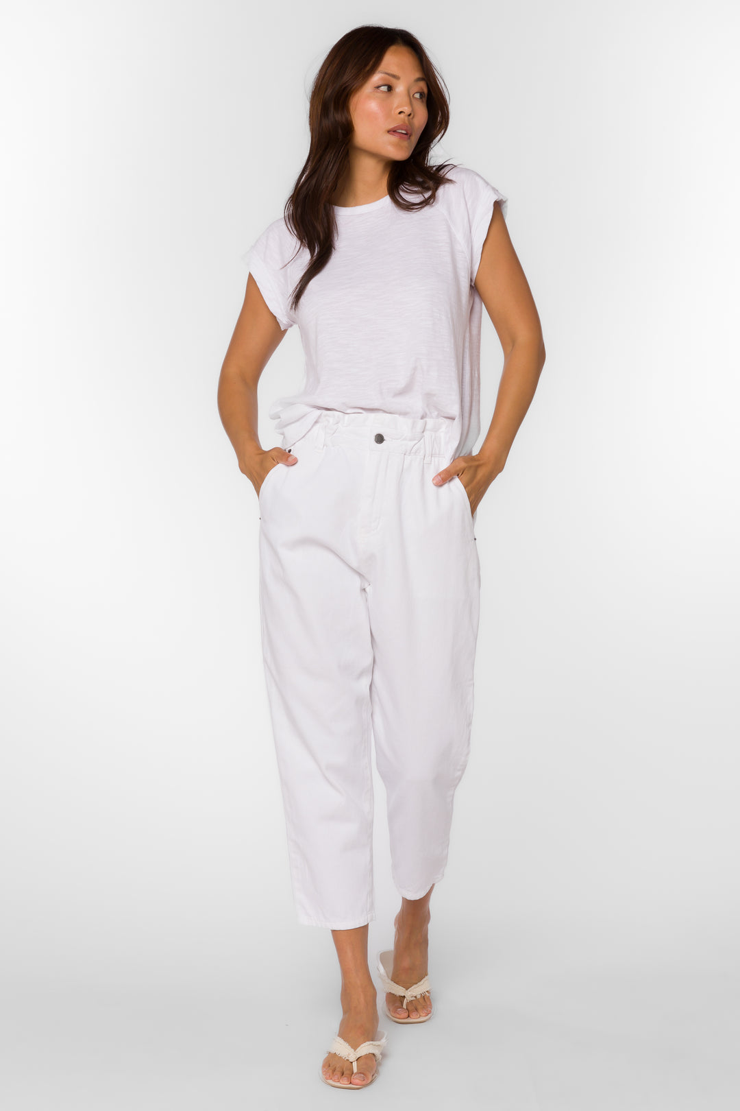Bryson White Jeans - Bottoms - Velvet Heart Clothing
