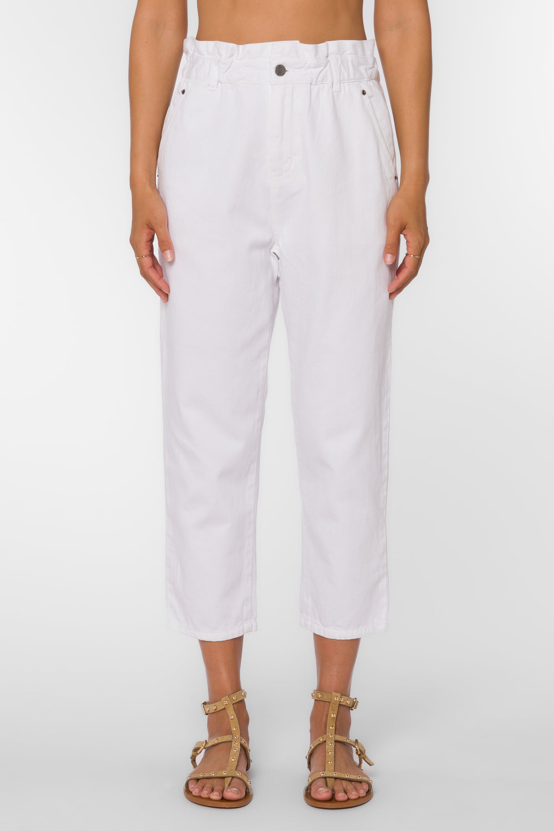 Bryson White Jeans - Bottoms - Velvet Heart Clothing