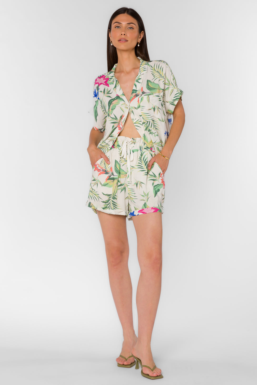 Caprice Tropic Jungle Shorts - Shorts - Velvet Heart Clothing