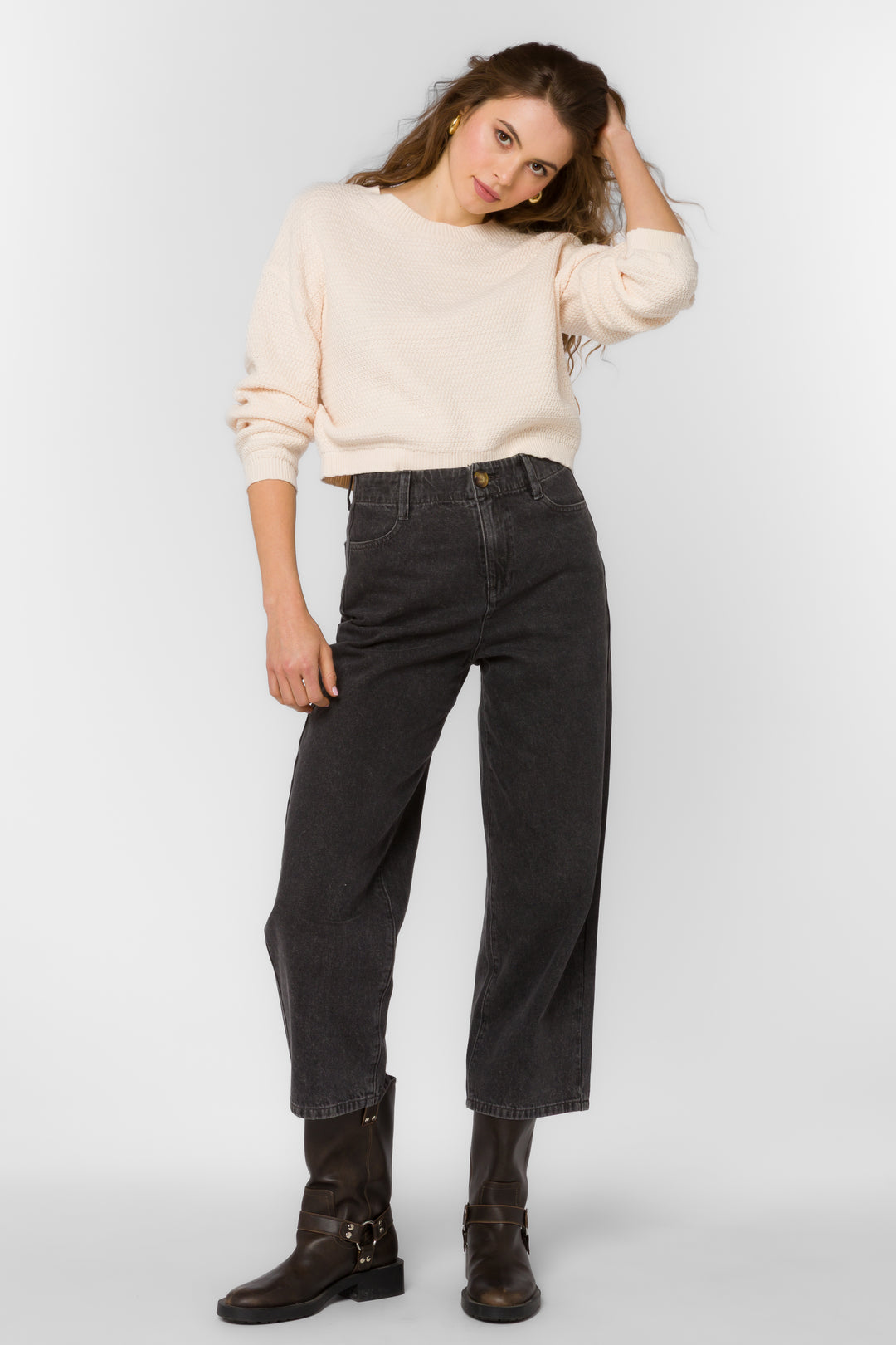 Carla Rice Flower Sweater