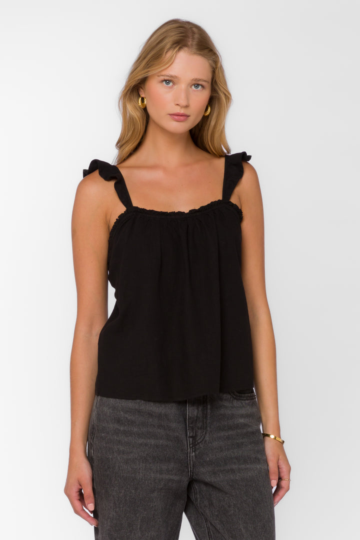 Carolyn Black Cami - Tops - Velvet Heart Clothing