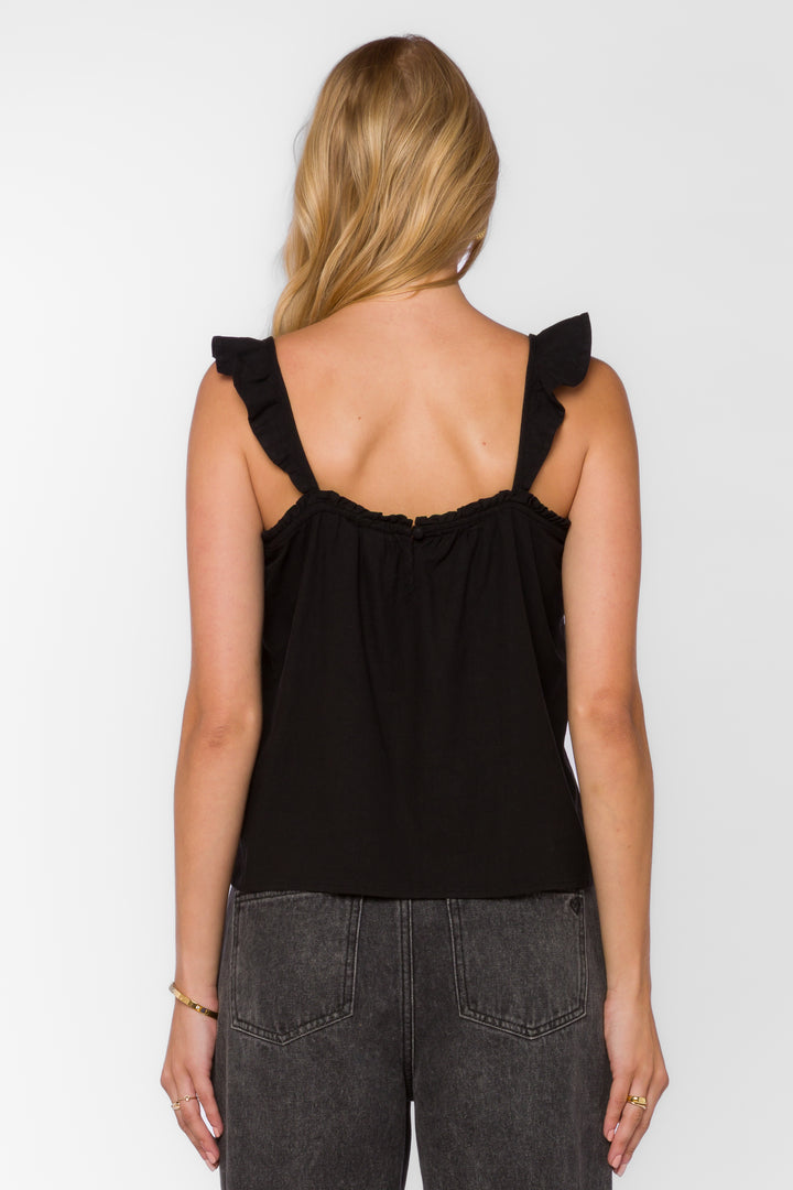 Carolyn Black Cami - Tops - Velvet Heart Clothing