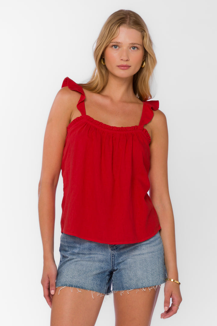 Carolyn Saucy Red Cami