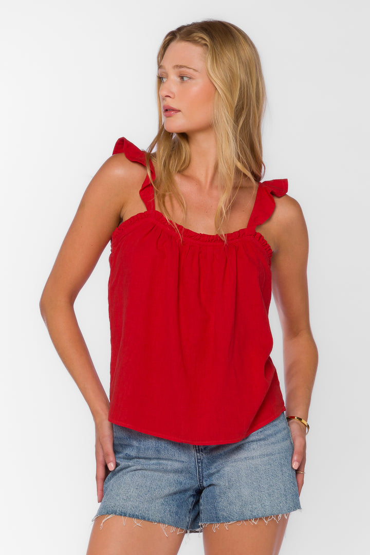 Carolyn Saucy Red Cami