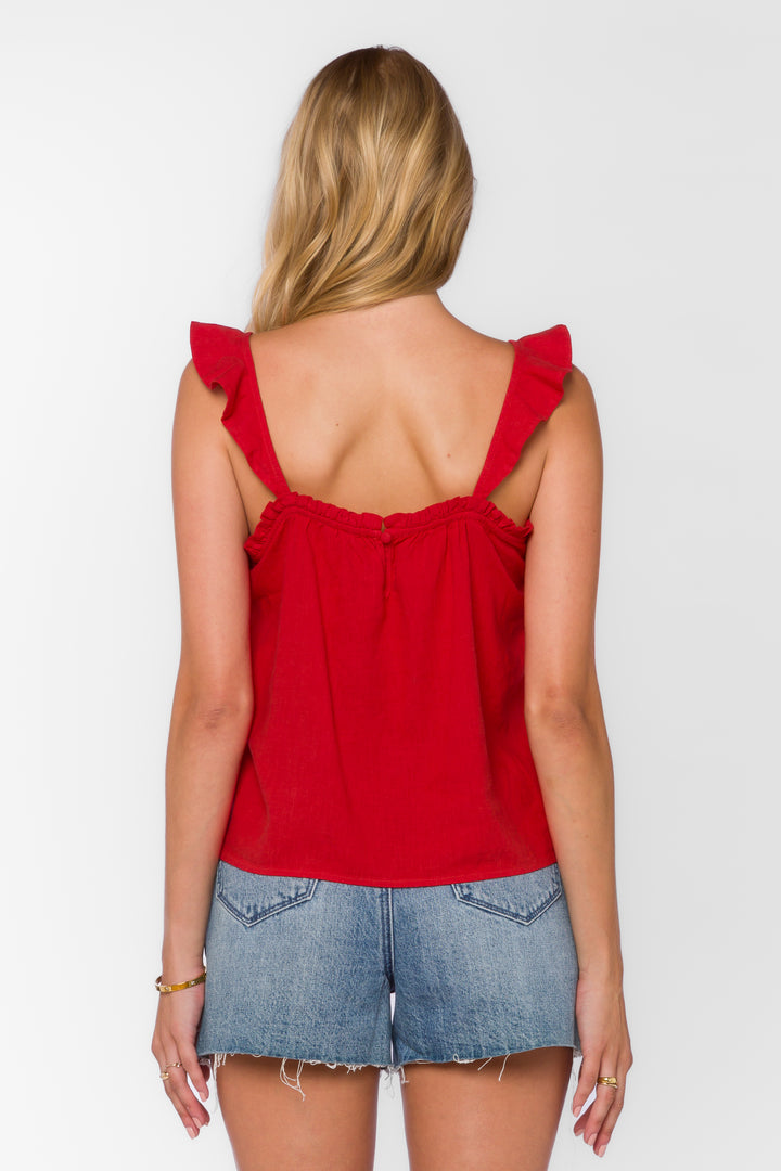 Carolyn Saucy Red Cami