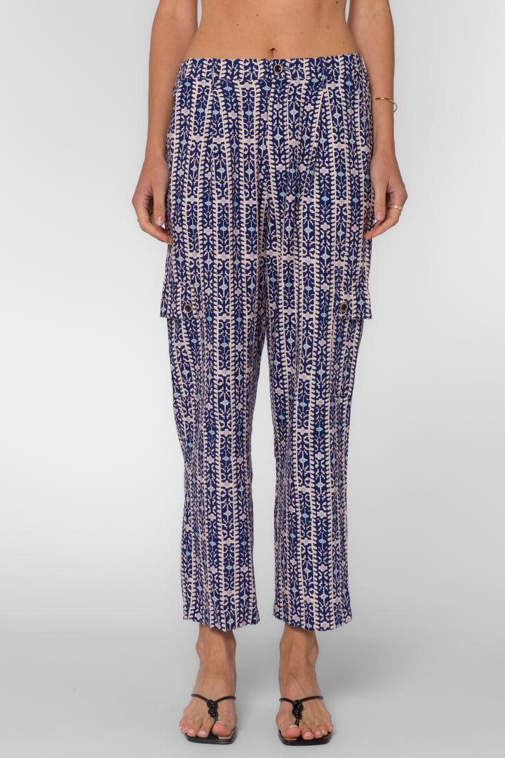Celia Striped Geo Pants