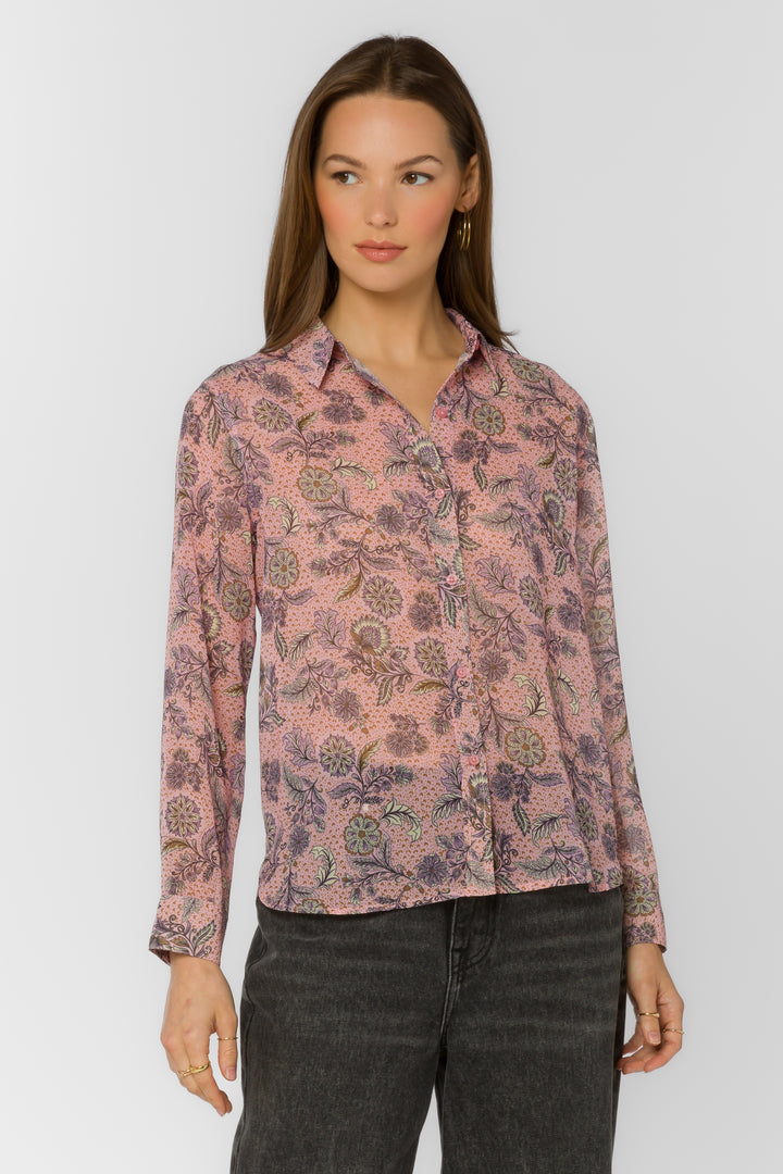 Chanelle Kawaii Bloom Blouse - Tops - Velvet Heart Clothing