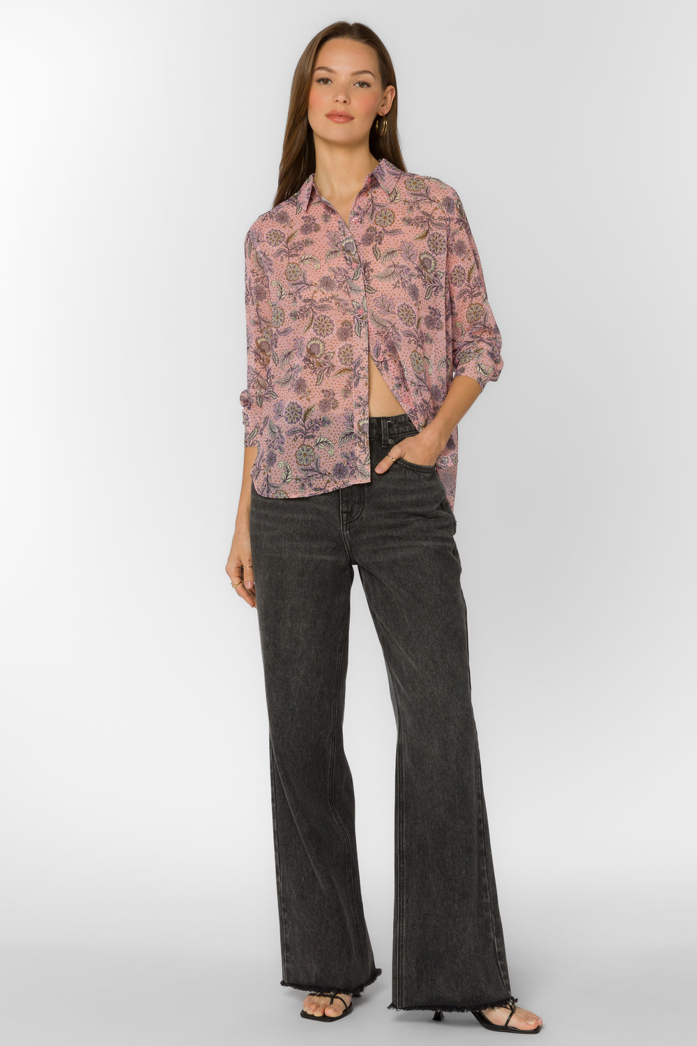 Chanelle Kawaii Bloom Blouse - Tops - Velvet Heart Clothing