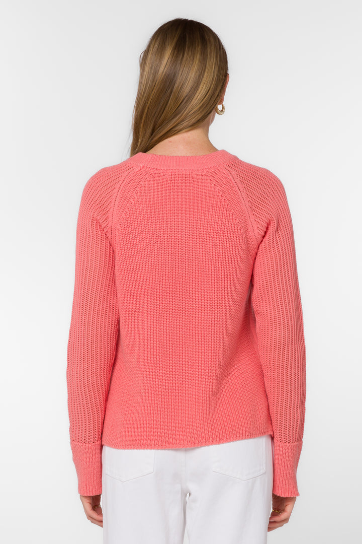 Craig Coral Sweater - Sweaters - Velvet Heart Clothing