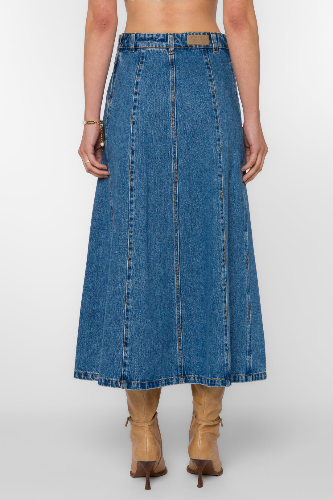 Dallas Blue Skirt - Bottoms - Velvet Heart Clothing